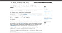 Desktop Screenshot of codeblog.larsholm.net