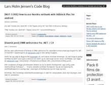 Tablet Screenshot of codeblog.larsholm.net